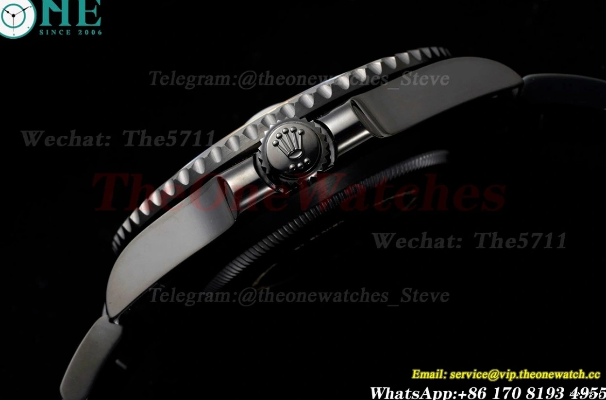 Dot SS Submariner 40mm Black VS3135 DLC V6F Blaken 0416